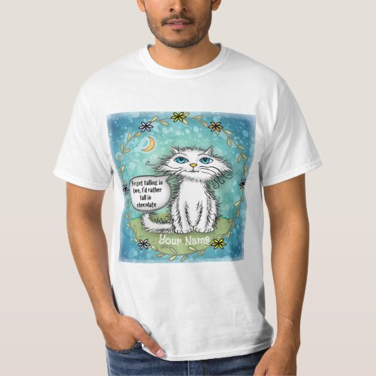 チョコレート スクラグルズ キャット Tシャツ (正面)