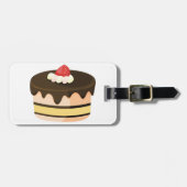 チョコレート+ストロベリーのケーキ ラゲッジタグ (正面横)