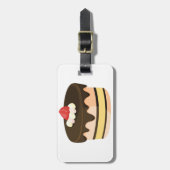 チョコレート+ストロベリーのケーキ ラゲッジタグ (正面縦)