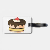 チョコレート+ストロベリーのケーキ ラゲッジタグ (裏面横)