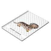 チョコレート&タンダリンゴロングヘアダシュント&文字 ノートブック (左側)