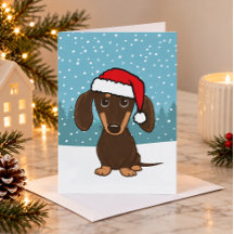 チョコレート ダックスフント サンタ かわいい犬 クリスマス