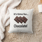 チョコレート チョコレートの時間です クッション (ブランケット)