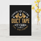 チョコレート – チョコレートはダクトテープのようなものだ カード (黄色い花)