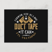 チョコレート – チョコレートはダクトテープのようなものだ ポストカード (正面)