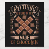 チョコレート – チョコレート製の場合に適 ワインラベル