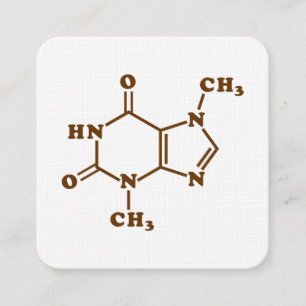 チョコレート テオブロミン 分子 化学式 スクエア名刺
