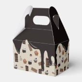 チョコレート テーマ パターン パーティー フェイバーボックス (裏面サイド)