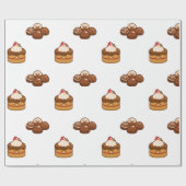 チョコレート·トリーツ ラッピングペーパー (フラット)