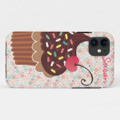 チョコレート＆バニラカップケーキ iPhone 5 Casemateケース Case-Mate iPhoneケース (裏面(横))