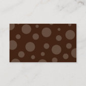 チョコレート·バブル·オレンジ、名前、会社、住所…… 名刺 (裏面)