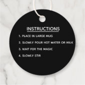 チョコレート・バレンタインあなたは爆弾 |ココア爆弾 フェイバータグ (裏面)