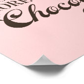 チョコレート・バレンタインのポスターのサインより愛する ポスター (角)