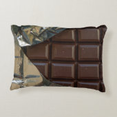 チョコレート・バーポリエステルアクセントの枕16" x12 " アクセントクッション (裏面)