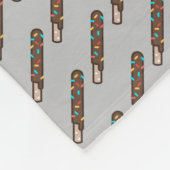 チョコレート フリースブランケット (角)