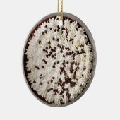 チョコレート・プディング・パイとホイップ・クリーム・クリスマス セラミックオーナメント (右)