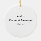 チョコレート・プディング・パイとホイップ・クリーム・クリスマス セラミックオーナメント (裏面)