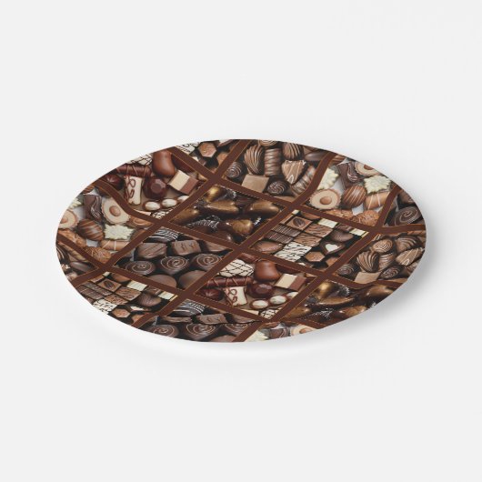 チョコレート ペーパープレート (アングル)