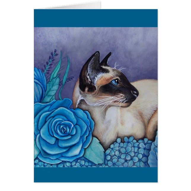 チョコレート・ポイント・シャム猫 (正面)