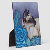 チョコレート・ポイント・シャム猫 フォトプラーク (側面)