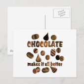 チョコレート ポストカード (正面/裏面)