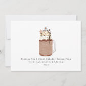 チョコレート ミルクシェイク スノーマン スイート シーズンカード (正面)