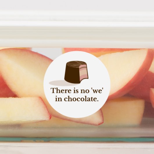 チョコレート ラベル (貼付)