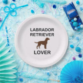チョコレート・ラボの恋人 ペーパープレート (パーティー)