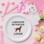 チョコレート・ラボの恋人 ペーパープレート (パーティー)