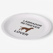 チョコレート・ラボの恋人 ペーパープレート (アングル)
