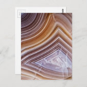 チョコレート・リボン瑪瑙 ポストカード (正面/裏面)