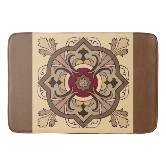 チョコレート ワイン バスマット (正面)