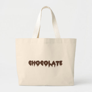 チョコレート-岩が多い恐怖スタイル ラージトートバッグ