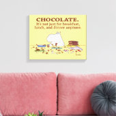 チョコレート。朝食だけじゃない。バイボイントン キャンバスプリント (インサイチュ (リビング))