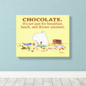 チョコレート。朝食だけじゃない。バイボイントン キャンバスプリント (インサイチュ (ウッドフロア))