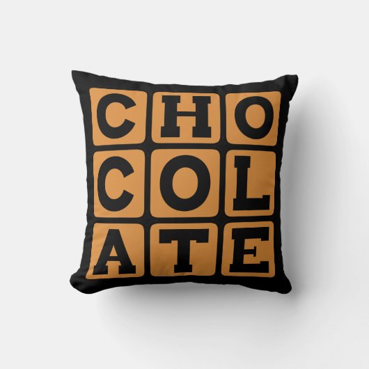 チョコレート、甘いデザート クッション (正面)