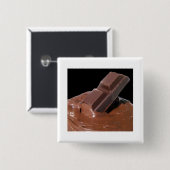 チョコレート 缶バッジ (正面&裏面)