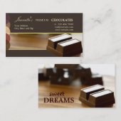 チョコレート-食品名刺 名刺 (正面/裏面)
