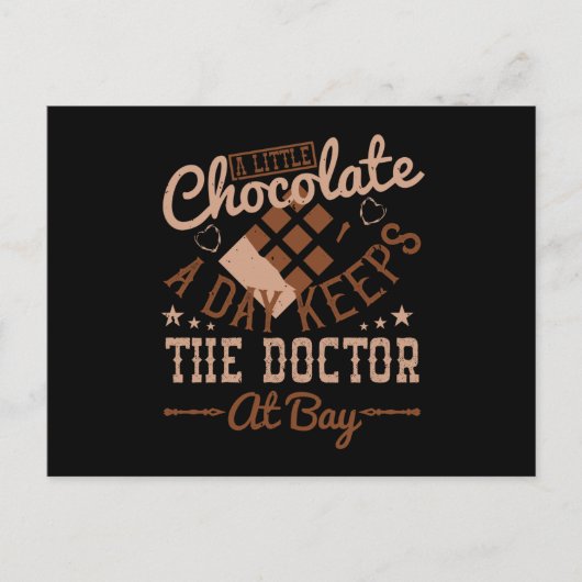 チョコレート – A Little Chocolate A Day ポストカード (正面)
