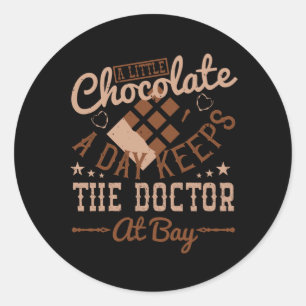 チョコレート – A Little Chocolate A Day ラウンドシール