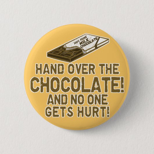 チョコレートChocoholic 缶バッジ (正面)
