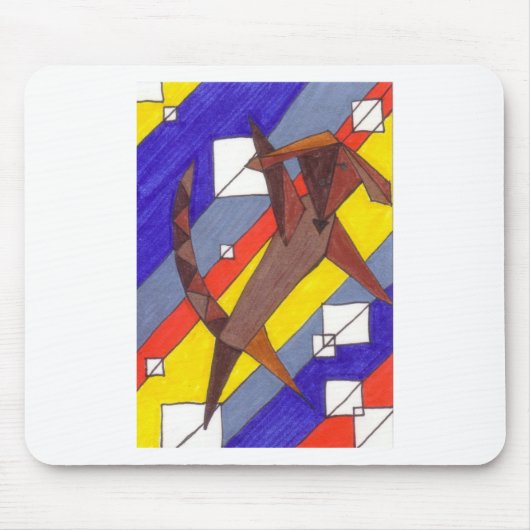 チョコレートLabcasso マウスパッド (正面)