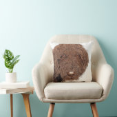 チョコレートLabradoodle クッション (椅子)