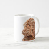 チョコレートLabradoodle #2のマグ コーヒーマグカップ (正面右)
