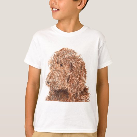 チョコレートLabradoodle Tシャツ (正面)