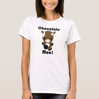 チョコレートMooのかわいい牛Tシャツ Tシャツ
