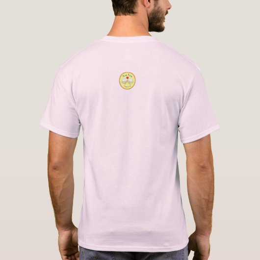 チョコレートPiかわいい数学Pi日の人のTシャツ Tシャツ (裏面)