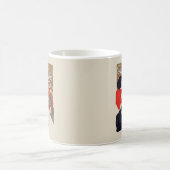 チョコレーフランスのトパーティースティインレンアート コーヒーマグカップ (中央)