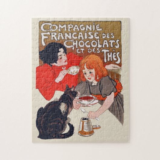 チョコレーフランスのトパーティースティインレンアート ジグソーパズル (縦)