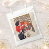 チョコレーフランスのトパーティースティインレンアート フェイバーバッグ (クリップ留めされた状態)